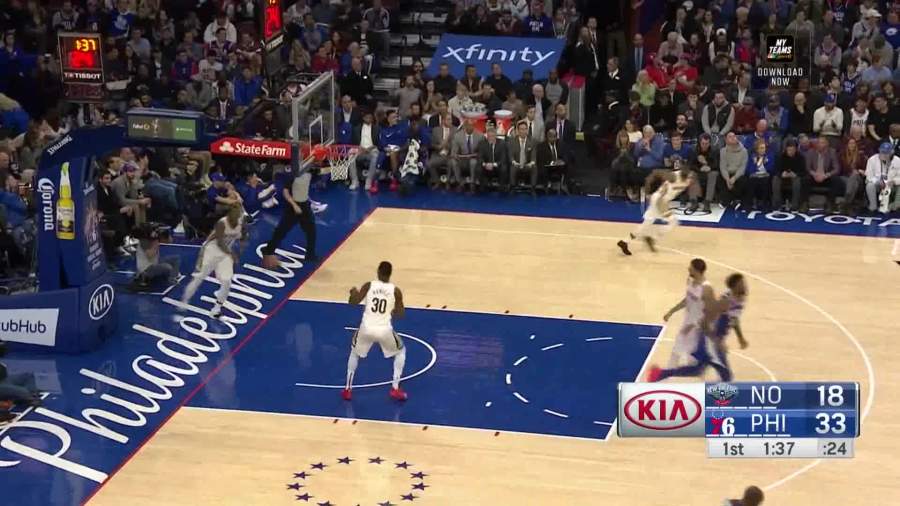  公牛拉文空中作业暴扣点燃全场